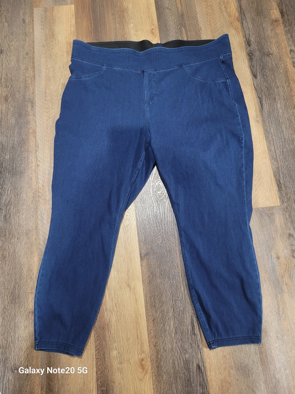 Halara Dark Blue Denim Jeggings Plus Size 3X Excellent